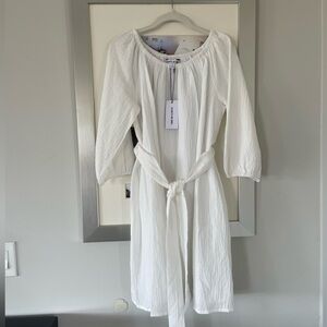 Elizabeth & James white gauze dress NWT